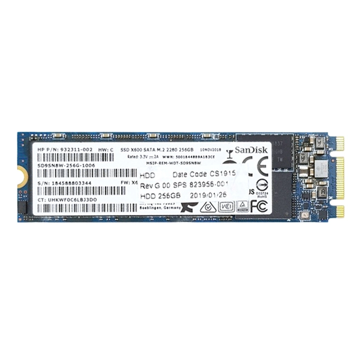 HP 823956-001 | 256GB Triple-Level Cell SATA 6Gb/s M.2 2280 Solid State Drive Refurbished - Hewlett-Packard (ou HP en abrégé) refurbished available on Gotodirect