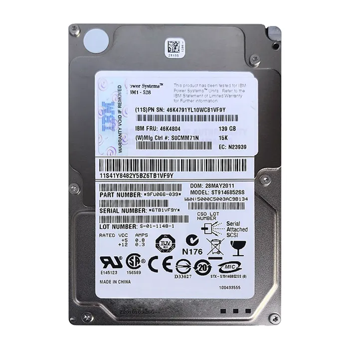 IBM 46K4804 | 139GB 15000RPM SAS 3Gb/s 16MB Cache Hot-Swappable SFF 2.5-Inch Hard Drive Refurbished -  refurbished available on Gotodirect