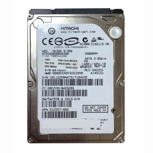 HP 614956-001 | 500GB 5400RPM SATA 3Gb/s 8MB Cache 2.5-inch Hard Drive Refurbished - Hewlett-Packard (ou HP en abrégé) refurbished available on Gotodirect