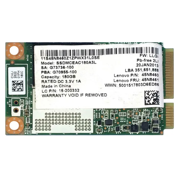 Intel SSDMCEAC180A3L | 525 180GB Multi-Level Cell SATA 6Gb/s mSATA Solid State Drive Refurbished - Intel refurbished available on Gotodirect