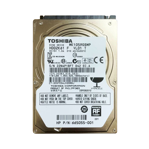 HP 665055-001 | 1TB 5400RPM SATA 3Gb/s 8MB Cache 2.5-inch Hard Drive Refurbished - Hewlett-Packard (ou HP en abrégé) refurbished available on Gotodirect