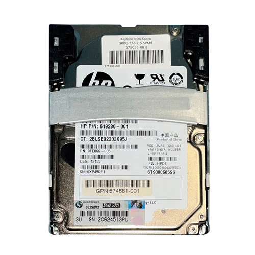 HP 574881-001 | 300GB 10000RPM SAS 6Gb/s Hot-Pluggable Dual Port 2.5-inch Hard Drive Refurbished - Hewlett-Packard (ou HP en abrégé) refurbished available on Gotodirect