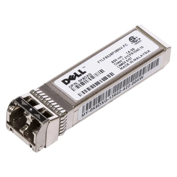 Dell 0K8DXG | 8Gb/s 1000Base-SR Multi-Mode Fibre 850nm 150m Fibre Channel Duplex LC Connector SFP+ Transceiver Module Refurbished - Dell refurbished available on Gotodirect
