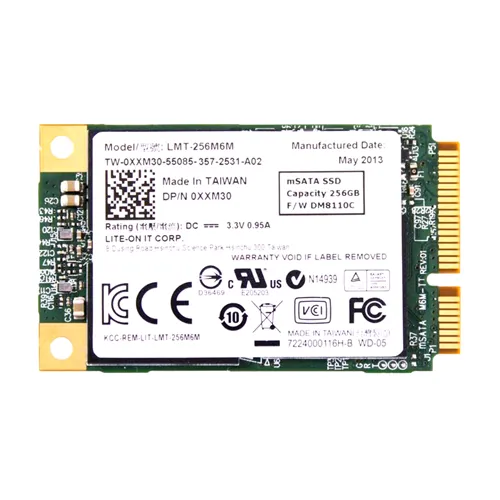 Dell XXM30 | 256GB Multi-Level Cell SATA 6Gb/s mSATA Solid State Drive for Latitude Notebook Refurbished - Dell refurbished available on Gotodirect