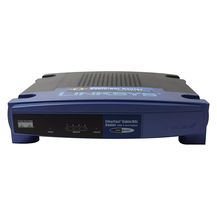 Linksys BEFSR41 | EtherFast Cable/DSL Router with 4-Port Switch Refurbished - Linksys refurbished available on Gotodirect