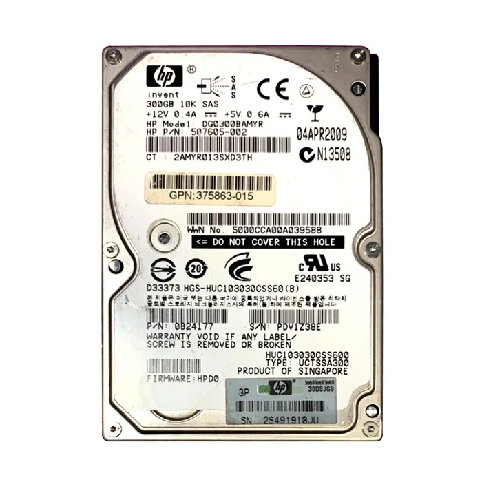 Hitachi 0B24177 | Ultrastar C10K300 Series 300GB 10000RPM SAS 6Gb/s 64MB Cache 2.5-inch Hard Drive Refurbished -  refurbished available on Gotodirect