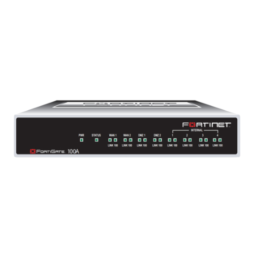 Buy Fortinet FORTIGATE-100A | FortiGate 100A 4 x Ports 10/100Base-TX + 2 x Ports DMZ Security Firewall Appliance Refurbished - $249.58 Fortinet FORTIGATE-100A | FortiGate 100A 4 x Ports 10/100Base-TX + 2 x Ports DMZ Security Firewall Appliance Refurbished - Fortinet refurbished available on Gotodirect