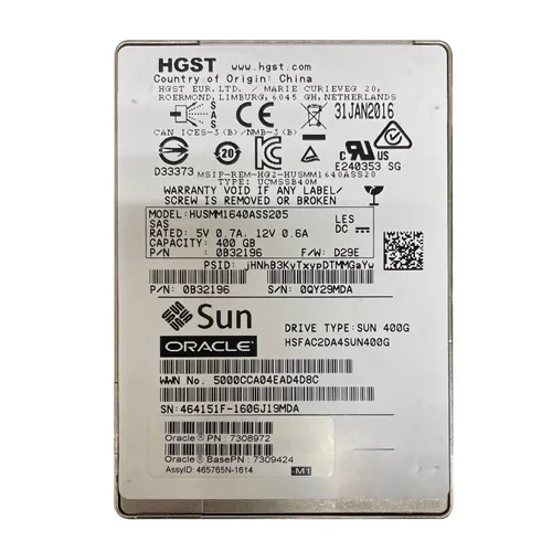 HGST HUSMM1640ASS205 | Ultrastar SSD1600MM Series 400GB Multi-Level Cell SAS 12Gb/s 512e Mainstream Endurance (TCG + FIPS) 2.5-inch Solid State Drive Refurbished - HGST (a subsidiary of Western Digital) refurbished available on Gotodirect