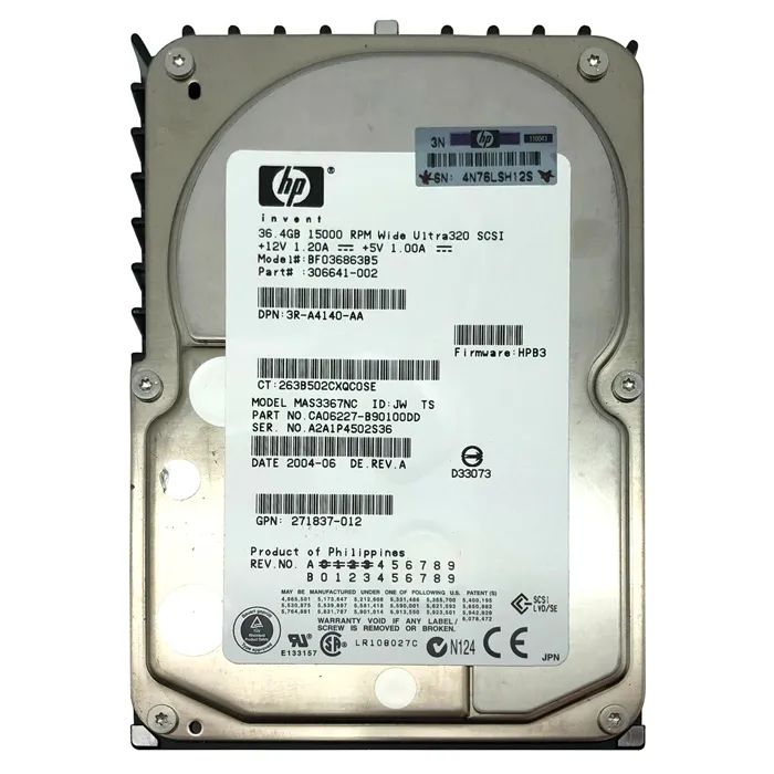 Fujitsu CA06227-B90100DD | 36.7GB 15000RPM Ultra320 SCSI 80-Pin Hot-Swappable 8MB Cache 3.5-Inch Hard Drive Refurbished - Fujitsu refurbished available on Gotodirect