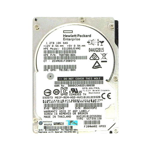 HP 781578-001 | 1.2TB 10000RPM SAS 12Gb/s Hot-Pluggable SFF 2.5-inch Enterprise Hard Drive for Gen8/9 ProLiant Server Refurbished - Hewlett-Packard (ou HP en abrégé) refurbished available on Gotodirect