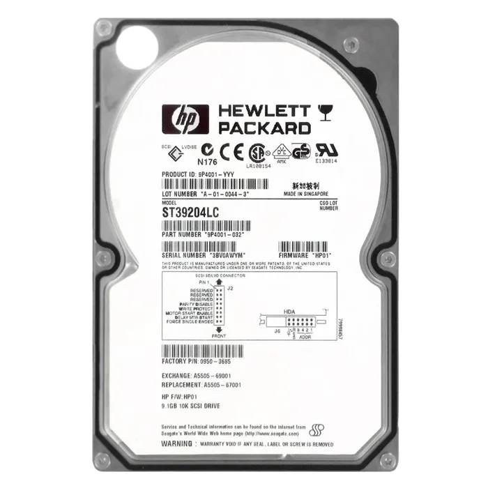 HP A5505-69001 | 9.1GB 10000RPM Ultra 160 SCSI Hot-Pluggable (LVD) 80-Pin 3.5-Inch Hard Drive Refurbished - Hewlett-Packard (ou HP en abrégé) refurbished available on Gotodirect
