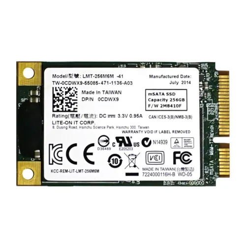 Dell 0CDWX9 | 256GB Multi-Level Cell SATA 6Gb/s mSATA 1.8-Inch Solid State Drive for Alienware Notebooks Refurbished - Dell refurbished available on Gotodirect