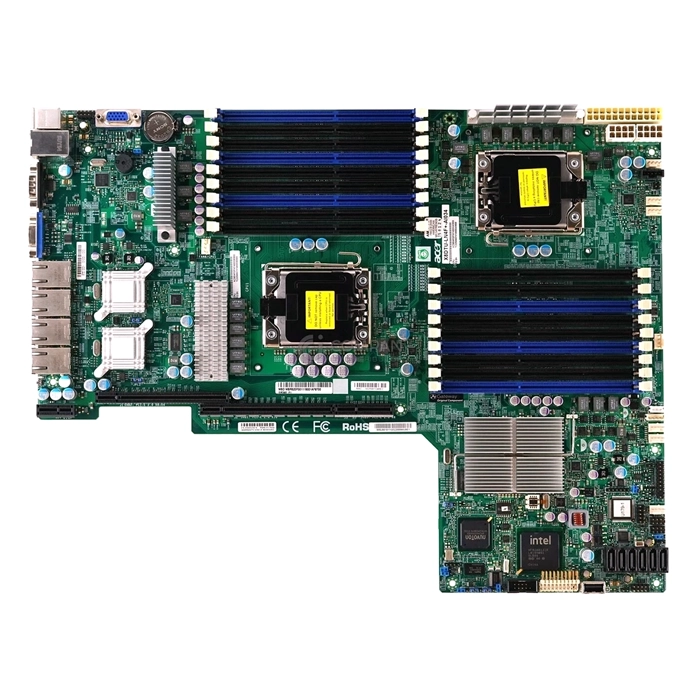 Supermicro X8DTULN4FB | Intel 5520 Dual LGA1366 Xeon DDR3 Proprietary Server Motherboard X8dtu-ln4f+-b Refurbished -  refurbished available on Gotodirect
