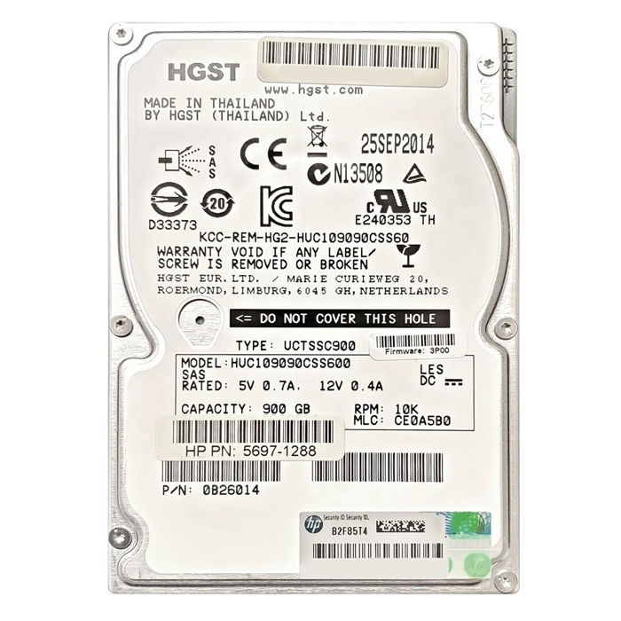 HP 5697-1288 | 900GB 10000RPM SAS 6Gb/s 64MB Cache (512e) SFF 2.5-inch Hard Drive for 3PAR StoreServ 7000 Refurbished - Hewlett-Packard (ou HP en abrégé) refurbished available on Gotodirect