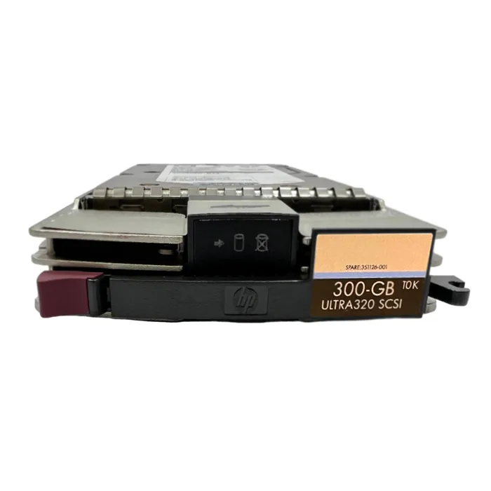 HP 351126-001 | 300GB 10000RPM Ultra320 SCSI Hot-Pluggable LVD 80-Pin 3.5-inch Hard Drive Refurbished - Hewlett-Packard (ou HP en abrégé) refurbished available on Gotodirect