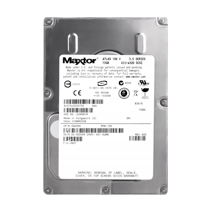 Dell 8J073J0-02075E | 73GB 10000RPM Ultra320 SCSI 8MB Cache 3.5-Inch Hard Drive Refurbished - Dell refurbished available on Gotodirect