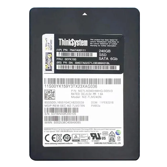 Lenovo 00YK193 | 240GB SATA 6GB/s 2.5-Inch Internal Solid State Drive Refurbished - Lenovo refurbished available on Gotodirect