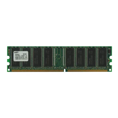 Samsung M368L3223DTM-CB3 | 256MB DDR-333MHz PC2700 Non-ECC Unbuffered UDIMM CL2.5 1Rx8 2.5V 184-Pin Memory Module Refurbished - Samsung refurbished available on Gotodirect