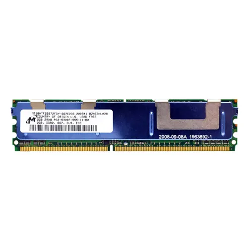 Buy Micron MT18HTF25672FDY-667E2D6 | 2GB DDR2-667MHz PC2-5300 ECC Fully Buffered FB-DIMM CL5 2Rx8 1.8V 240-Pin Memory Module Refurbished - $60.00 Micron MT18HTF25672FDY-667E2D6 | 2GB DDR2-667MHz PC2-5300 ECC Fully Buffered FB-DIMM CL5 2Rx8 1.8V 240-Pin Memory Module Refurbished - refurbished available on Gotodirect