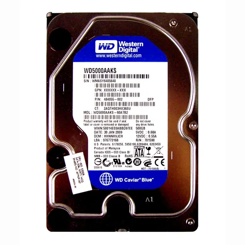 HP 484055-002 | 500GB 7200RPM SATA 3Gb/s NCQ 16MB Cache Hot-Pluggable 3.5-inch Hard Drive Refurbished - Hewlett-Packard (ou HP en abrégé) refurbished available on Gotodirect