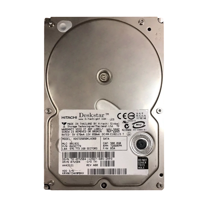 Buy Hitachi 0A32779 | Deskstar 7K500 Series 500GB 7200RPM SATA 3Gb/s 16MB Cache 3.5-inch Hard Drive Refurbished - $206.67 Hitachi 0A32779 | Deskstar 7K500 Series 500GB 7200RPM SATA 3Gb/s 16MB Cache 3.5-inch Hard Drive Refurbished - refurbished available on Gotodirect
