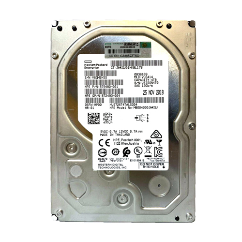 HP MB004000JWKGU | 4TB 7200RPM SAS 12Gb/s Hot-Pluggable 512n 3.5-Inch Midline Hard Drive for G10 ProLiant Servers Refurbished - Hewlett-Packard (ou HP en abrégé) refurbished available on Gotodirect