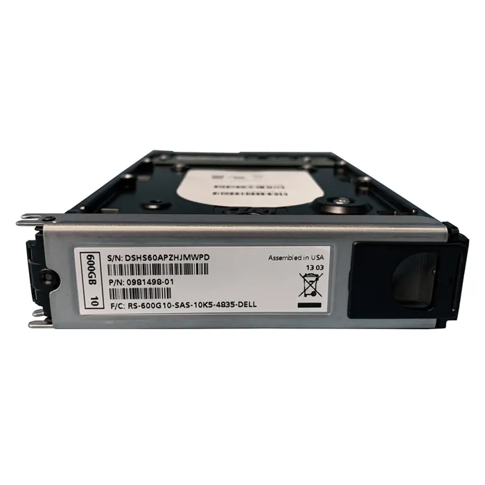Dell 0981498-01 | EqualLogic 600GB 10000RPM SAS 6Gb/s LFF 2.5-inch Hard Drive Refurbished - Dell refurbished available on Gotodirect