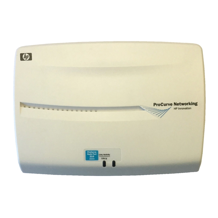 HP J9004A | ProCurve 210 IEEE 802.11b/g 2.4GHz 54Mbit/s 1 x Port 10/100Base-TX Internal Antennas Radio Device Wireless Bridge Refurbished - Hewlett-Packard (ou HP en abrégé) refurbished available on Gotodirect