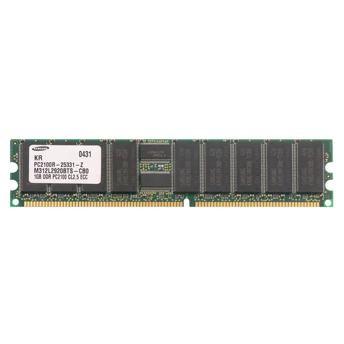Samsung M312L2920BTS-CB0 | 1GB DDR-266MHz PC-2100 ECC Registered RDIMM CL2.5 1Rx4 2.5V 184-Pin Memory Module Refurbished - Samsung refurbished available on Gotodirect
