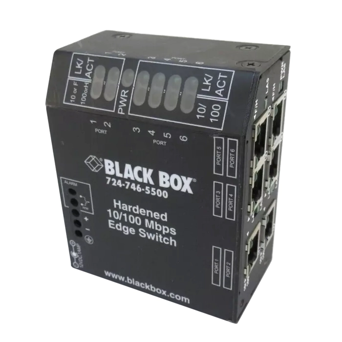 Black Box LBH600A-H-24 | NIB-Heavy-Duty Edge Switch (6) Copper Ports Hardened 24-VDC Refurbished -  refurbished available on Gotodirect