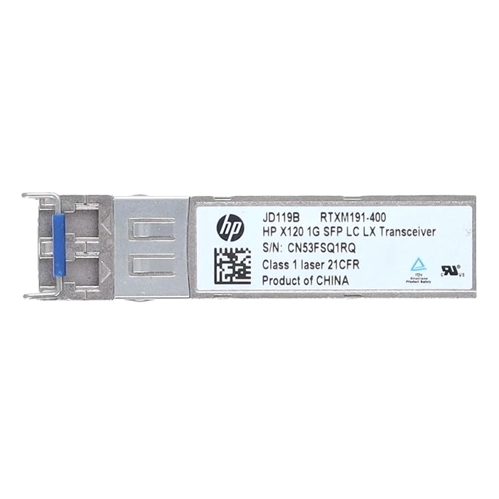HP JD119B | 1Gb/s 1000Base-LX Single-Mode Fibre 1310nm 10km Duplex LC Connector SFP (mini-GBIC) Transceiver Module Refurbished - Hewlett-Packard (ou HP en abrégé) refurbished available on Gotodirect