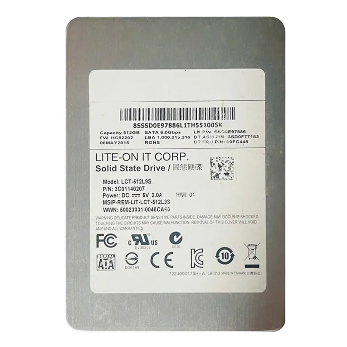 Lenovo SSD0E97886 | 512GB Multi-Level Cell SATA 6Gb/s 2.5-Inch Solid State Drive Refurbished - Lenovo refurbished available on Gotodirect