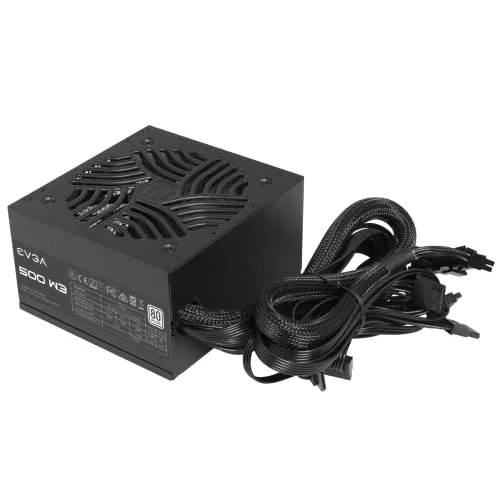 EVGA 100-W3-0500-K1 | W3 500-Watts 80+ Certified ATX Power Supply Refurbished - EVGA refurbished available on Gotodirect