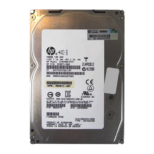 HP 652617-001 | 450GB 15000RPM SAS 6Gb/s 16MB Cache Hot-Pluggable Dual Port 3.5-inch Hard Drive Refurbished - Hewlett-Packard (ou HP en abrégé) refurbished available on Gotodirect
