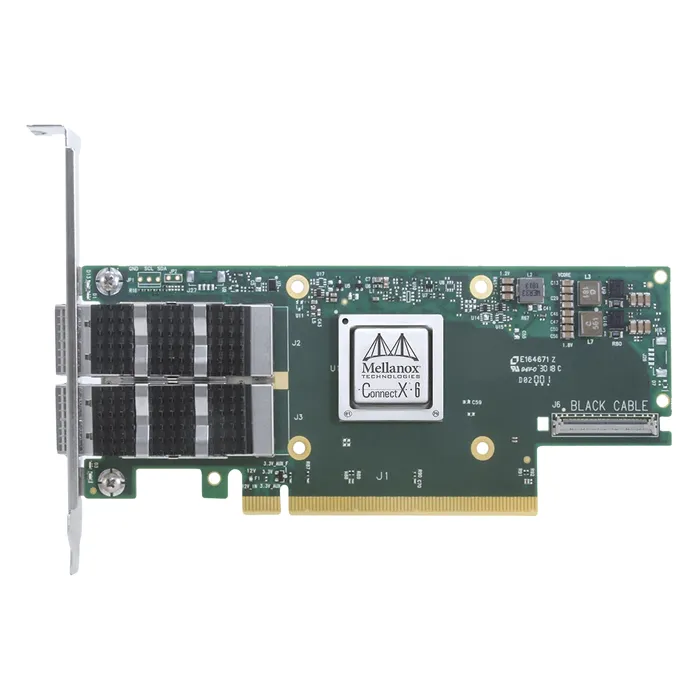 Buy NVIDIA Mellanox 900-9X6AF-0056-MT0 | ConnectX-6 Dual Port 100Gb/s QSFP56 PCI Express 3.0/4.0 x16 Tall Bracket Network Adapter Card Refurbished - $1904.20 NVIDIA Mellanox 900-9X6AF-0056-MT0 | ConnectX-6 Dual Port 100Gb/s QSFP56 PCI Express 3.0/4.0 x16 Tall Bracket Network Adapter Card Refurbished - refurbished available on Gotodirect