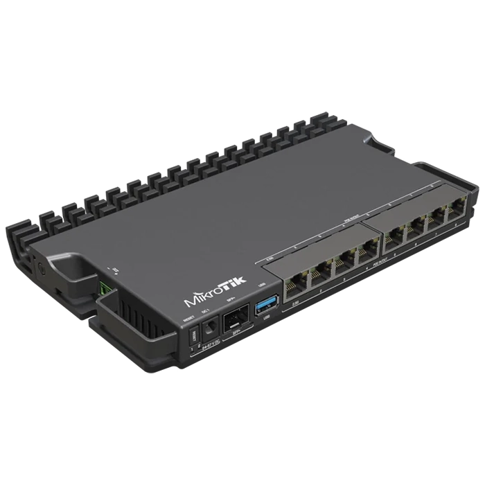 Mikrotik RB5009UPR+S+IN | RB5009 802.3af/at 1.4GHz 8-Ports RJ-45 PoE 1-Port SFP+ Heavy-Duty Gigabit Ethernet Router Refurbished - MikroTik refurbished available on Gotodirect