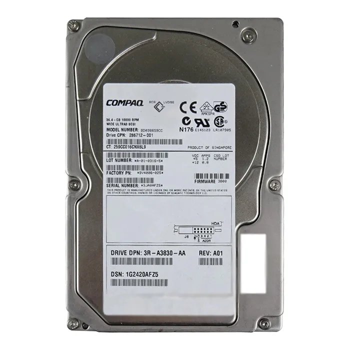 HP BD036659CC | 36.4GB 10000RPM Ultra160 SCSI Hot Swappable LVD 80-Pin 3.5-Inch Hard Drive Refurbished - Hewlett-Packard (ou HP en abrégé) refurbished available on Gotodirect