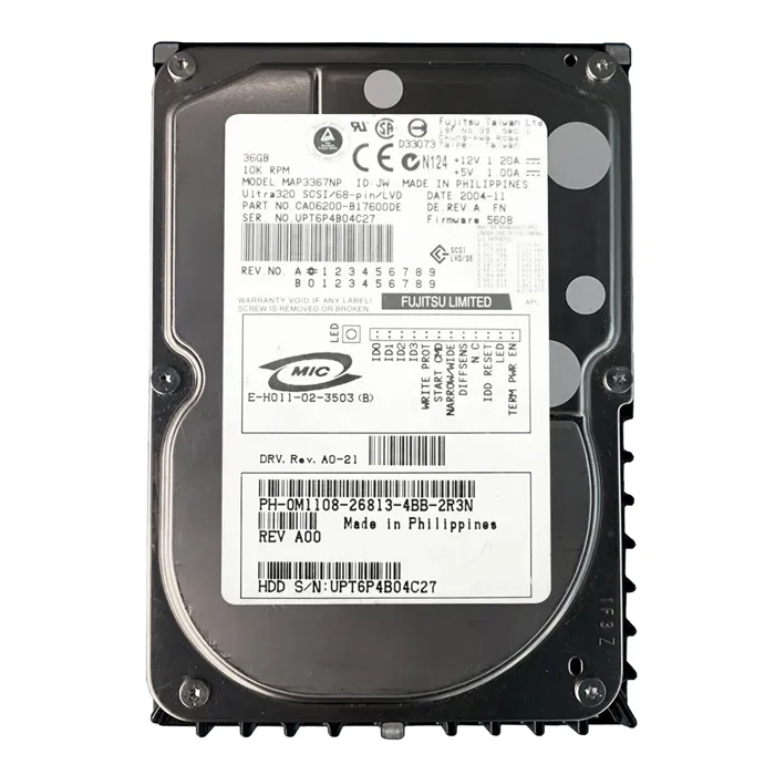 Buy Fujitsu CA06200-B17600DE | 36GB 10000RPM Ultra320 SCSI 68-Pin 8MB Cache 3.5-Inch Hard Drive Refurbished - $413.23 Fujitsu CA06200-B17600DE | 36GB 10000RPM Ultra320 SCSI 68-Pin 8MB Cache 3.5-Inch Hard Drive Refurbished - Fujitsu refurbished available on Gotodirect