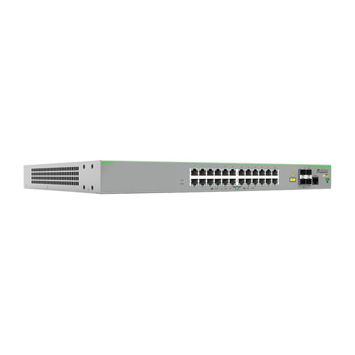Allied Telesis AT-FS980M/28PS-20 | CentreCOM FS980M Series 24 x Ports 10/100Base-TX PoE+ + 4 x Ports SFP uplink Rack-mountable Layer 3 Fast Ethernet Network Switch Refurbished -  refurbished available on Gotodirect