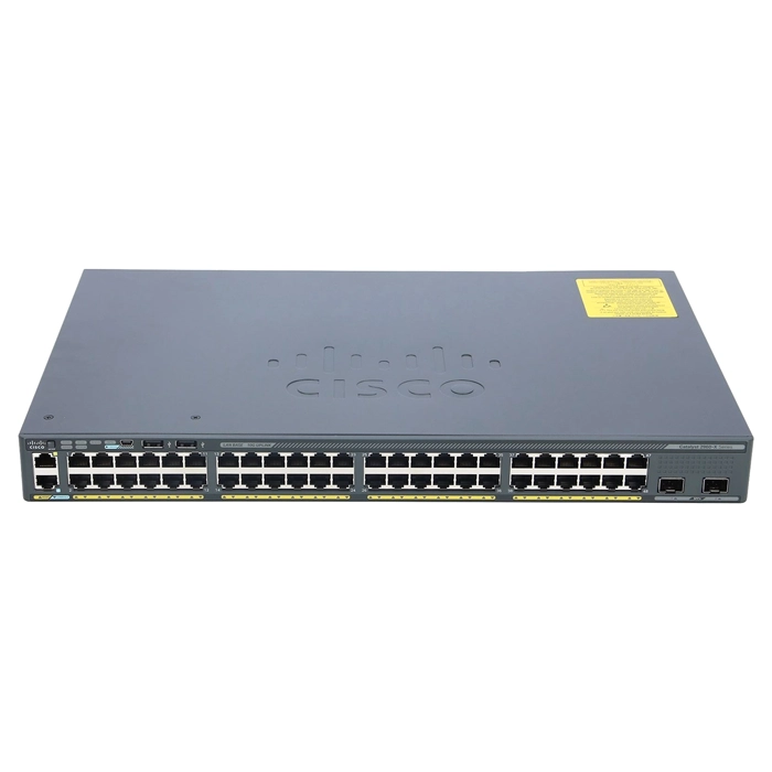 Cisco WS-C2960X-48TD-L-RF | Catalyst 2960X Series 2960X-48TD 48 x RJ-45 Ports 10/100/1000Base-T + 2 x SFP+ Ports Layer 3 Managed 1U Rack-mountable Gigabit Ethernet Network Switch Refurbished - Cisco Systems Inc. refurbished available on Gotodirect