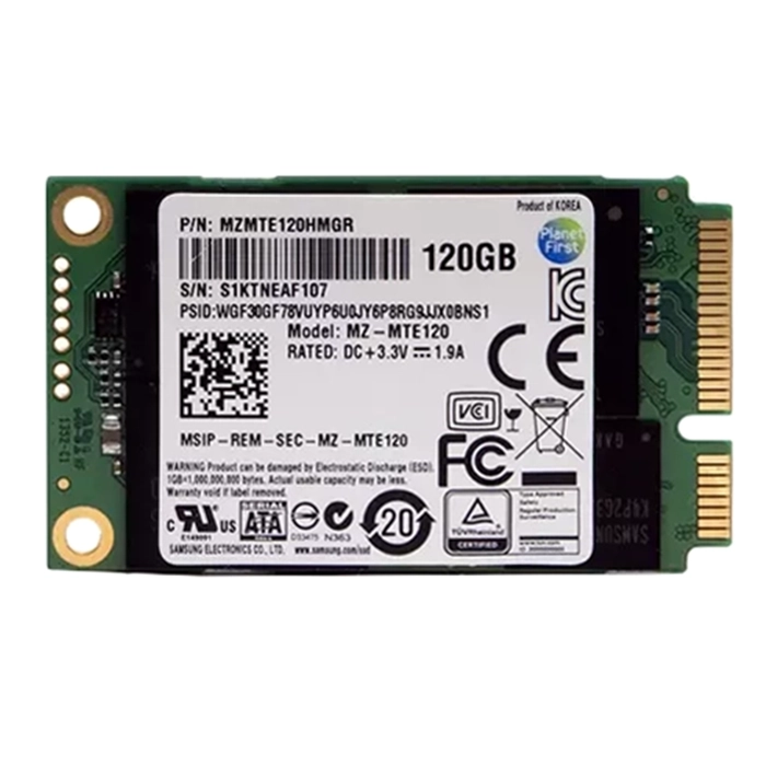 Samsung MZ-MTE120 | 840 EVO Series 120GB mSATA 6GB/s SATA 512MB Cache V-NAND 3bit MLC Solid State Drive Refurbished - Samsung refurbished available on Gotodirect