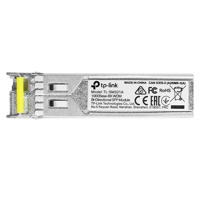 TP-LINK TL-SM321A | 1Gb/s 1000Base-BX WDM BiDi Single-Mode Fibre 1550nm-TX/1310nm-RX 10km LC Connector SFP Transceiver Module Refurbished - TP-Link refurbished available on Gotodirect
