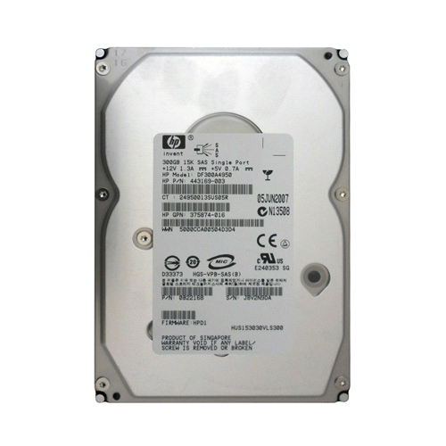 HP DF300A4950 | 300GB 15000RPM SAS 3Gb/s LFF Hot-Pluggable Single Port 3.5-inch Hard Drive for Gen1 to Gen7 ProLiant Server Refurbished - Hewlett-Packard (ou HP en abrégé) refurbished available on Gotodirect