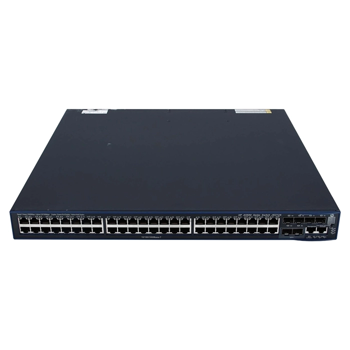 HP JG312A#ABA | 5500 Series 5500-48G-4SFP 48 x RJ-45 Ports 10/100/1000Base-T + 4 x SFP (mini-GBIC) Ports + 2 x SFP+ Ports + 2 x Expansion Module Slots Layer 2 Managed Rack-mountable Gigabit Ethernet Network Switch Refurbished - Hewlett-Packard (ou HP en abrégé) refurbished available on Gotodirect