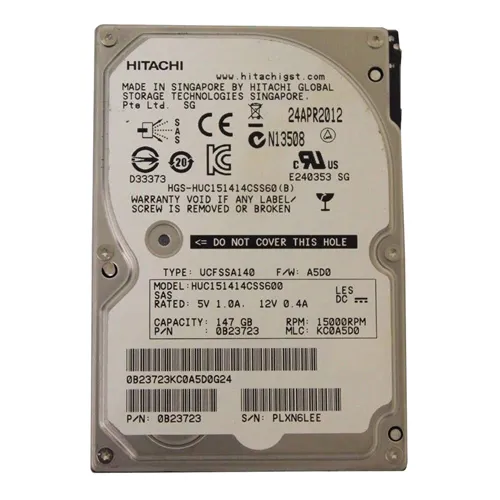 Buy HGST 0B23723 | Ultrastar C15K147 Series 147GB 15000RPM SAS 6Gb/s 64MB Cache 512e SFF 2.5-inch Enterprise Hard Drive Refurbished - $226.32 HGST 0B23723 | Ultrastar C15K147 Series 147GB 15000RPM SAS 6Gb/s 64MB Cache 512e SFF 2.5-inch Enterprise Hard Drive Refurbished - HGST (a subsidiary of Western Digital) refurbished available on Gotodirect