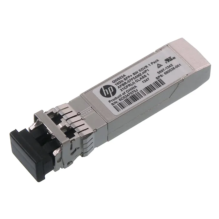 Buy HP QW923AS | 16Gb/s 16GBase-SW Multi-Mode Fibre 850nm 100m Fibre Channel Duplex LC Connector SFP+ Transceiver Module Refurbished - $182.98 HP QW923AS | 16Gb/s 16GBase-SW Multi-Mode Fibre 850nm 100m Fibre Channel Duplex LC Connector SFP+ Transceiver Module Refurbished - Hewlett-Packard (ou HP en abrégé) refurbished available on Gotodirect