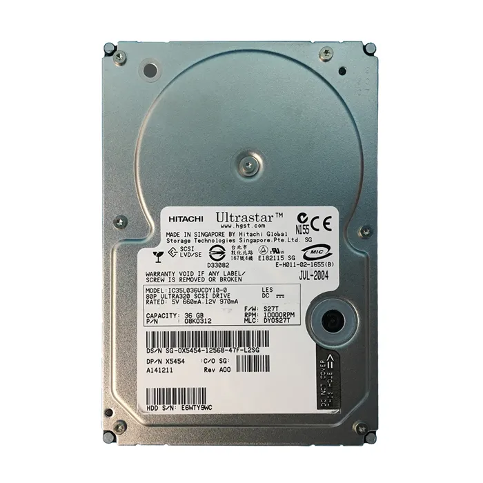 Dell 0X5454 | 36GB 10000RPM Ultra320 SCSI 80-Pin 3.5-Inch Hard Drive Refurbished - Dell refurbished available on Gotodirect