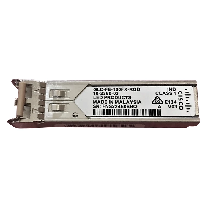 Cisco GLC-FE-100FX-RGD= | 100Mb/s 100Base-FX Multi-Mode Fibre 1310nm 2km Duplex LC Connector SFP Transceiver Module Refurbished - Cisco Systems Inc. refurbished available on Gotodirect