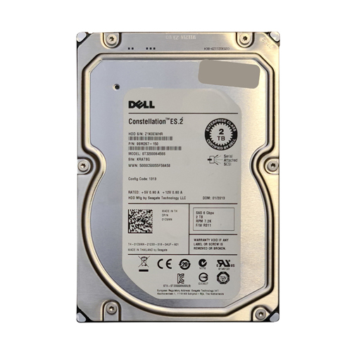 Dell 1D9NN | 2TB 7200RPM SAS 6Gb/s Hot-Pluggable (512n) 3.5-Inch Hard Drive for PowerEdge Server & PowerVault Storage Array Refurbished - Dell refurbished available on Gotodirect