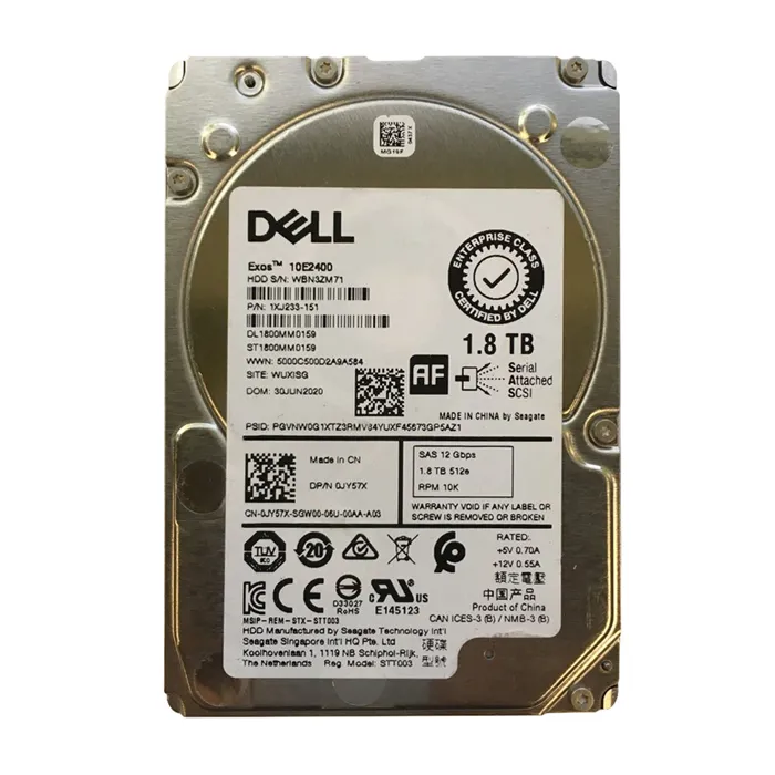 Dell DL1800MM0159 | Compellent Enterprise 1.8TB 10000RPM SAS 12Gb/s 128MB Cache 2.5-Inch Hard Drive Refurbished - Dell refurbished available on Gotodirect